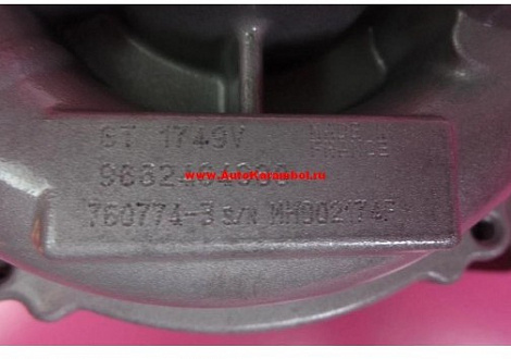 Турбокомпрессор 760774-5003S (Ford C-MAX 2.0 TDCi)